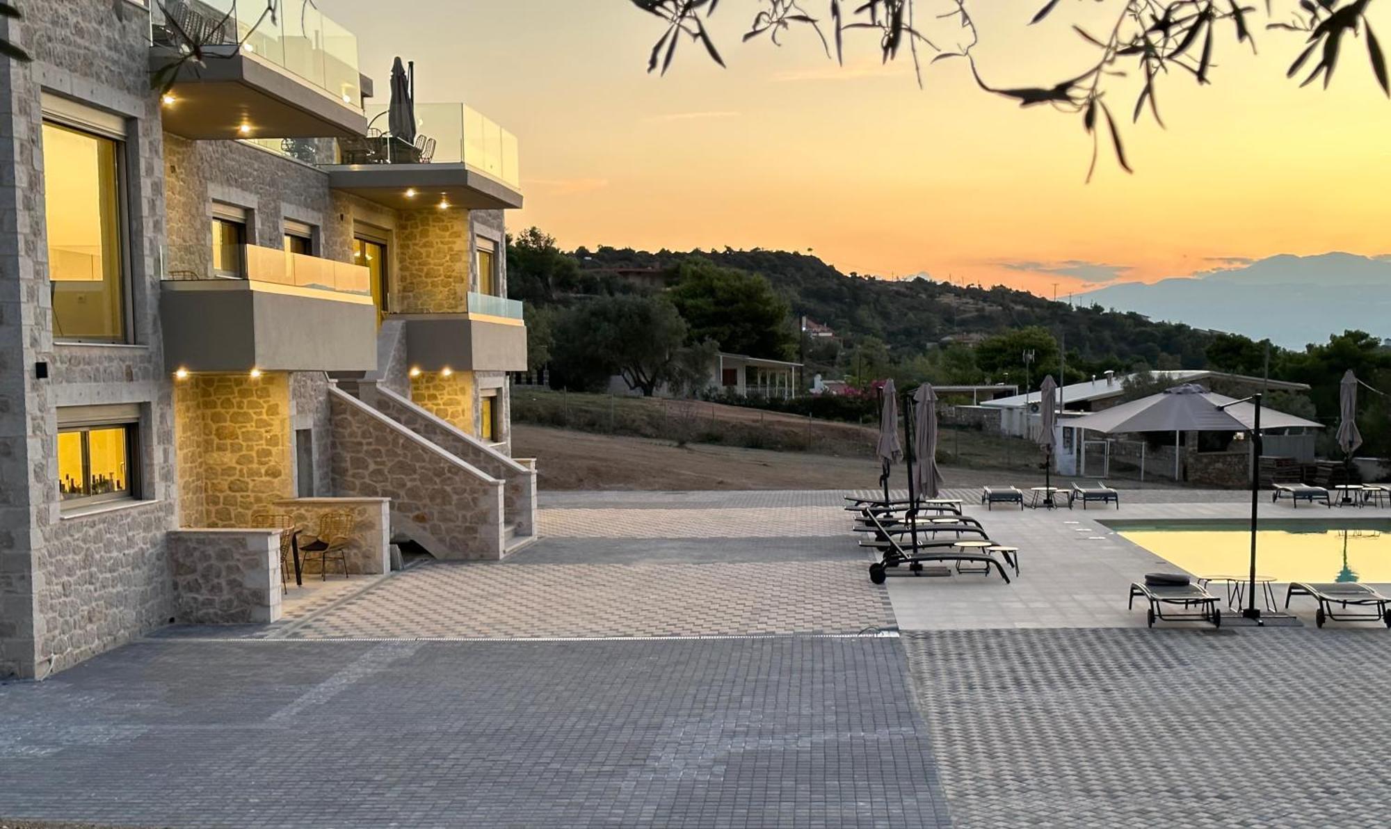 לוטראקי Topos Luxury Stay Heraion מראה חיצוני תמונה